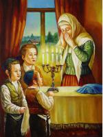 Welkomming The Shabbos. by Yuri Dvornik