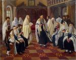 In Synagogue. by Victor Brindatch