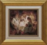 E. Flerova,`Seder`, Giclee, Framed. by Giclee on canvas.