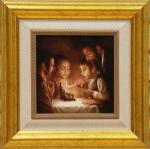 E. Flerov,`Chanukah Lights`,Giclee, Framed by Giclee on canvas.