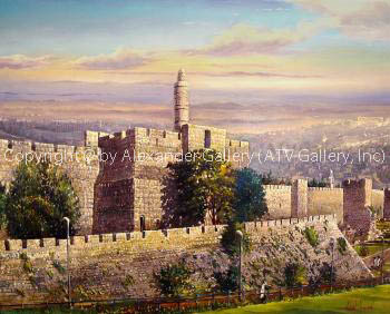 By the Tower of David by Alex Levin