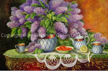 Still Life With Lilac II. by Mark Kalpin