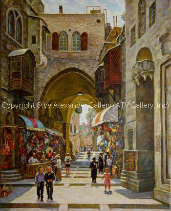 Old Jerusalem I by Venyamin Zaslavsky