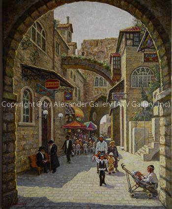 Old Jerusalem II. by Venyamin Zaslavsky
