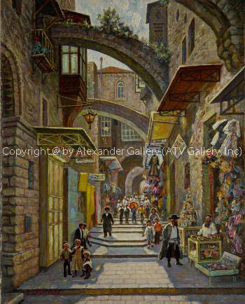 Old Jerusalem IV. by Venyamin Zaslavsky