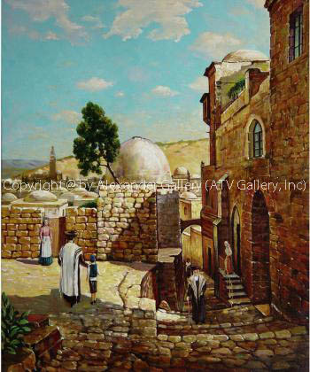Old Jerusalem. by Yuri Dvornik